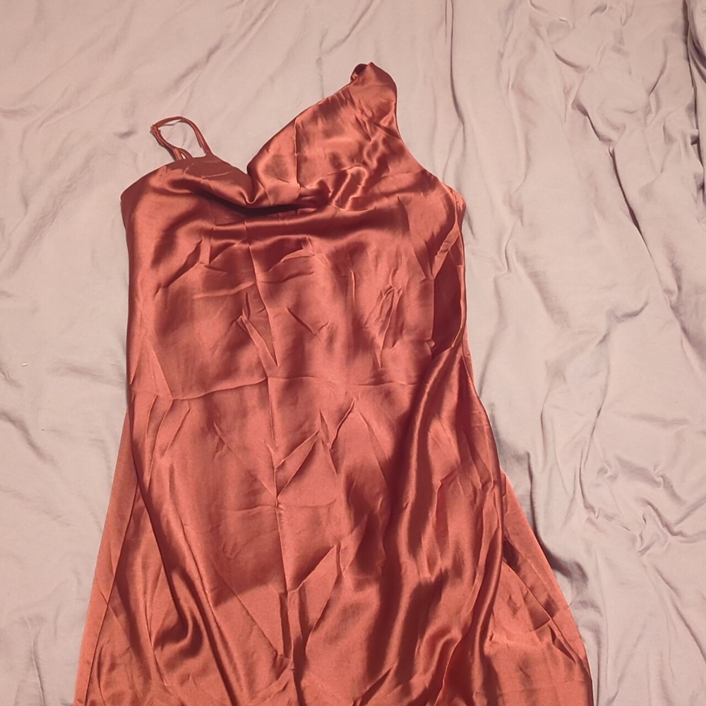 Petal & Pup Lyam midi dress- rust